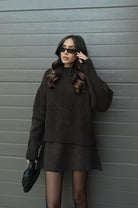 Lavinque outfit set Ensemble Pull Oversize & Jupe | Élégance & Confort | Look Automnal