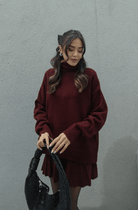 Lavinque outfit set Ensemble Robe et Pull Oversize Femme | Chic et Confortable | Hiver Élégant