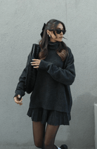 Lavinque outfit set Ensemble Robe et Pull Oversize Femme | Chic et Confortable | Hiver Élégant