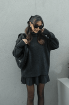Lavinque outfit set Ensemble Robe et Pull Oversize Femme | Chic et Confortable | Hiver Élégant