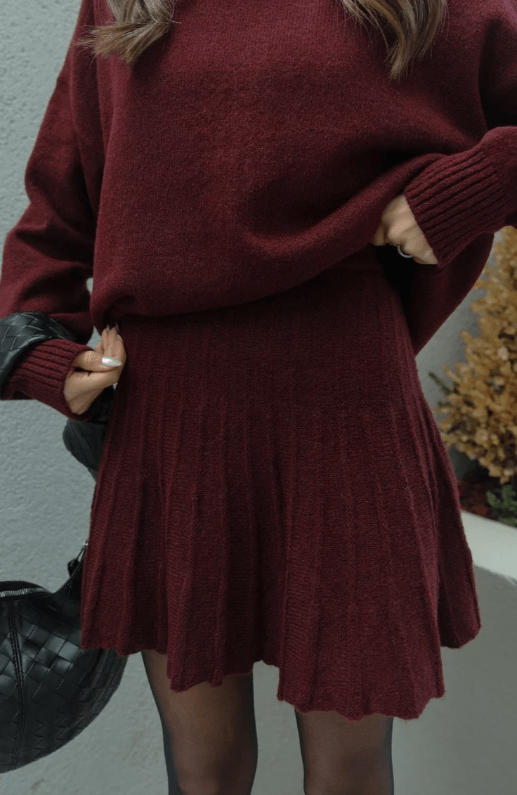 Lavinque outfit set Ensemble Robe et Pull Oversize Femme | Chic et Confortable | Hiver Élégant