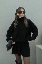 Lavinque outfit set Ensemble Robe et Pull Oversize Femme | Chic et Confortable | Hiver Élégant