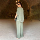 Lavinque outfit set Ensemble Satin Fluide | Élégant et Confortable | Style Chic Décontracté