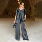 Lavinque outfit set Ensemble Satin Fluide | Élégant et Confortable | Style Chic Décontracté