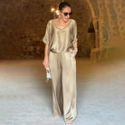 Lavinque outfit set Ensemble Satin Fluide | Élégant et Confortable | Style Chic Décontracté