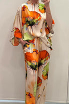 Lavinque outfit set Ensemble Satin Imprimé | Multicolore | Élégance et Fluidité