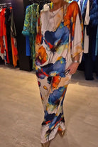 Lavinque outfit set Ensemble Satin Imprimé | Multicolore | Élégance et Fluidité