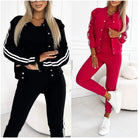 Lavinque outfit set Ensemble Sportwear Chic | Rouge | Confort et Élégance Décontractée