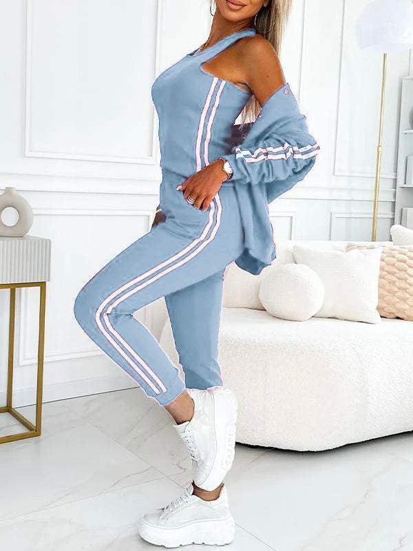 Lavinque outfit set Ensemble Sportwear Chic | Rouge | Confort et Élégance Décontractée