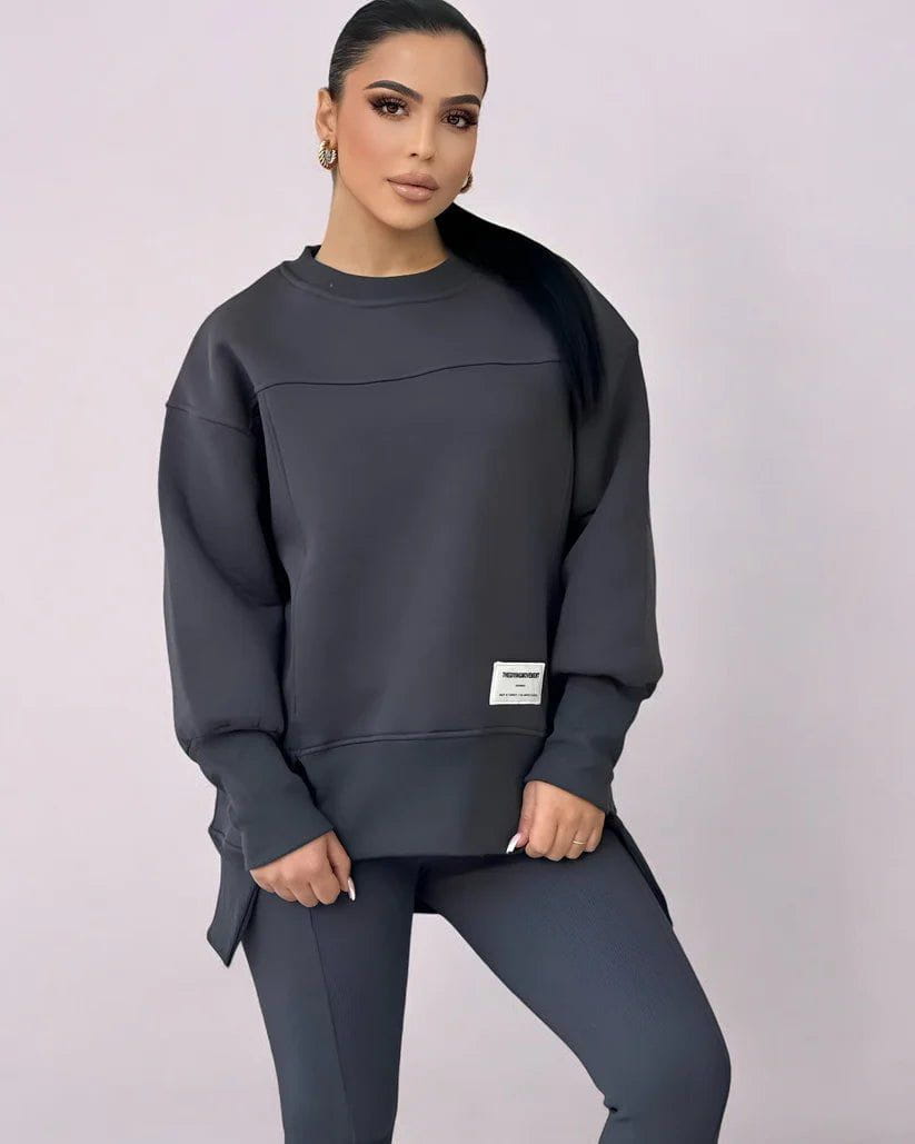 Lavinque Outfit set Ensemble Sweat et Legging | Bleu Marine | Sporty et Ultra Confortable