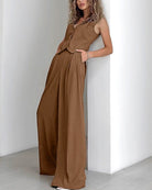 Lavinque outfit set Ensemble Tailleur Débardeur et Pantalon Large | Élégant | Fluide et Moderne