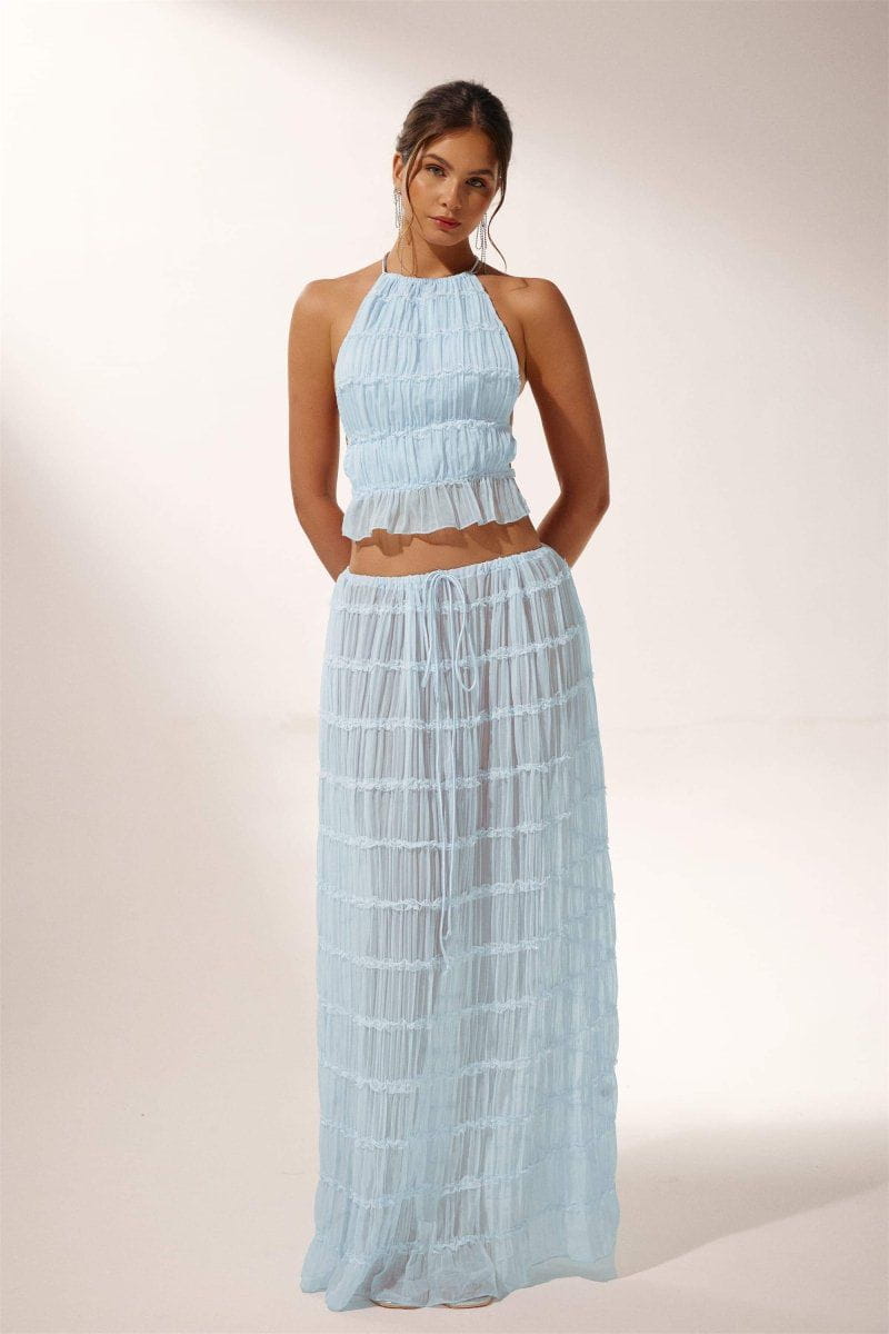 Lavinque outfit set Ensemble Top Dos Nu et Pantalon Fluide | Bohème | Léger et Élégant