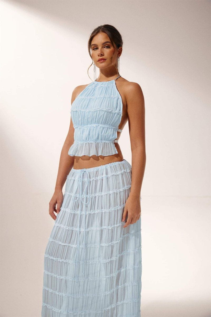 Lavinque outfit set Ensemble Top Dos Nu et Pantalon Fluide | Bohème | Léger et Élégant