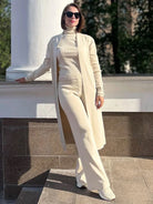 Lavinque outfit set Ensemble Tricot 3 Pièces | Élégance Minimaliste | Confort et Style