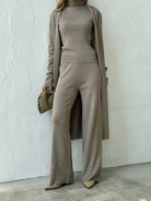 Lavinque outfit set Ensemble Tricot 3 Pièces | Élégance Minimaliste | Confort et Style