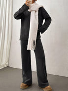 Lavinque Outfit set Ensemble Tricot Décontracté | Marron Caramel | Douillet & Élégant