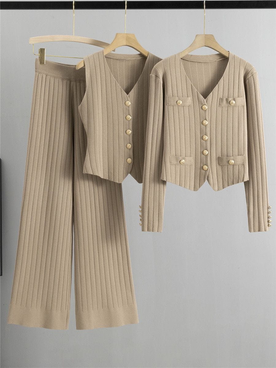 Lavinque outfit set Ensemble Tricot Élégant | 3 Pièces | Chic & Confortable