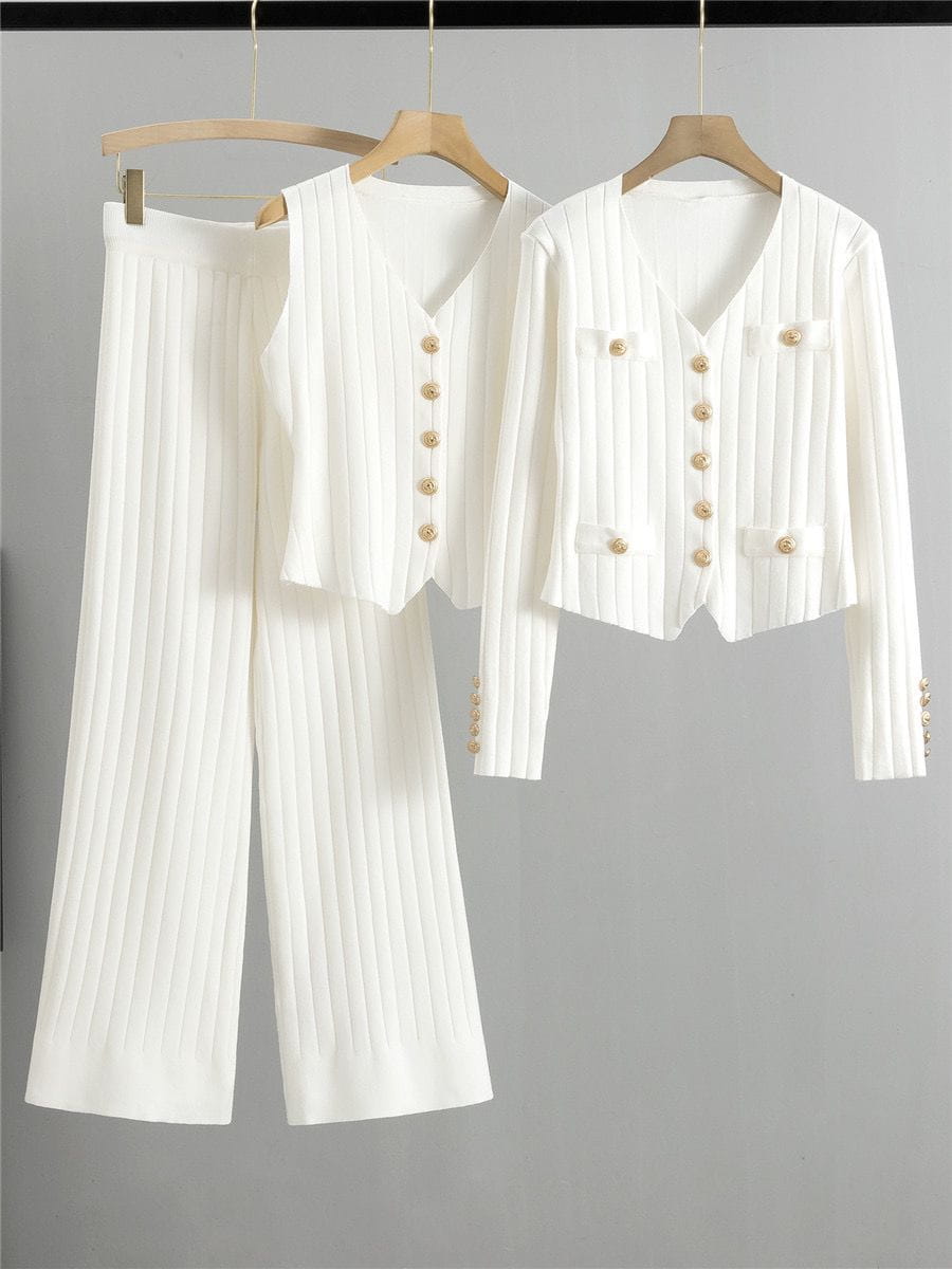 Lavinque outfit set Ensemble Tricot Élégant | 3 Pièces | Chic & Confortable