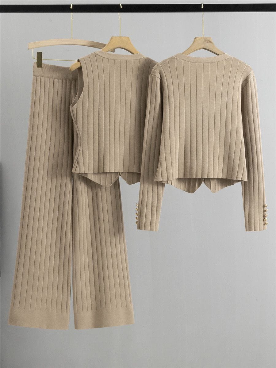 Lavinque outfit set Ensemble Tricot Élégant | 3 Pièces | Chic & Confortable