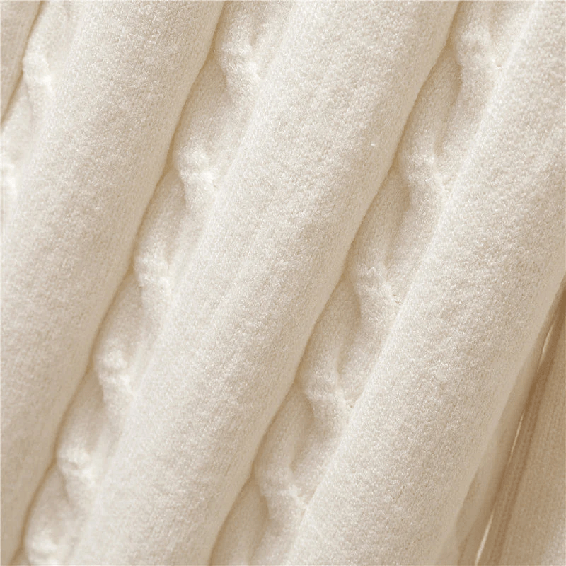 Lavinque outfit set Ensemble Tricot et Doudoune | Blanc Crème | Chic et Confortable