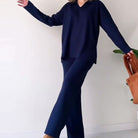 Lavinque outfit set Ensemble Tricot | Pull Oversize & Pantalon Large | Élégance et Confort