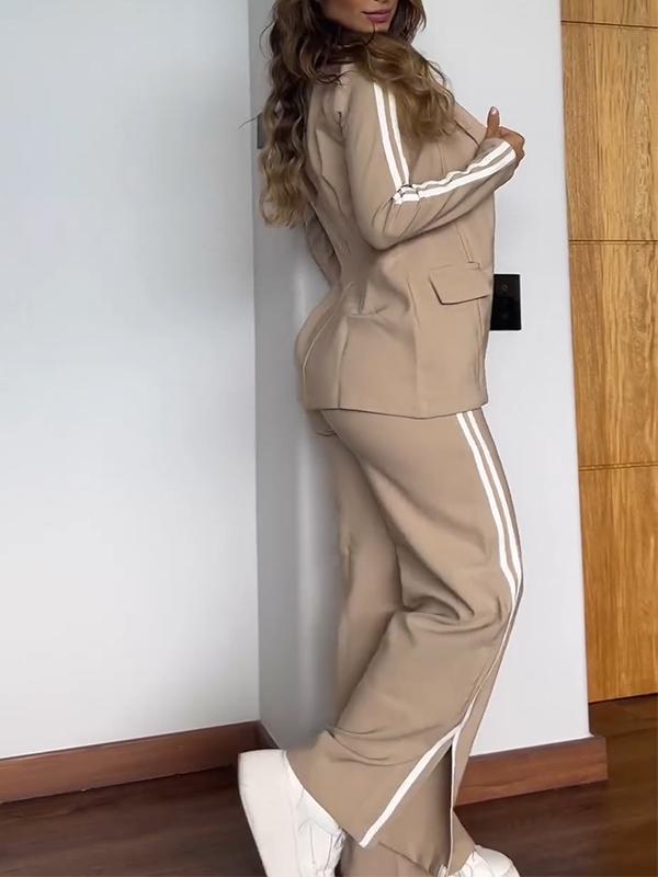 Lavinque outfit set Ensemble Veste & Pantalon Large | Sporty Chic | Confort et Élégance
