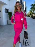 Lavinque outfit set Fuchsia / S Ensemble Jupe et Sweat | Moderne | Confort et Style Coloré