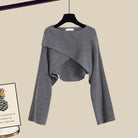 Lavinque outfit set Gris - Blanc / S / Cardigan Ensemble Élégant 3 Pièces | Chic | Polyvalent et Confortable