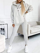 Lavinque Outfit set Gris clair / S Ensemble Jogging Douillet | Gris Clair | Confort et Style Décontracté