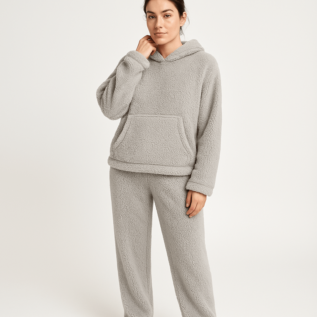 Lavinque outfit set Gris clair / S Ensemble Polaire Gris Clair | Effet Doudou | Chaleur & Confort