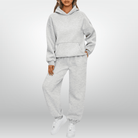 Lavinque outfit set Gris clair / S Ensemble Survêtement Femme | Hoodie & Jogging | Confort Absolu et Look Décontracté