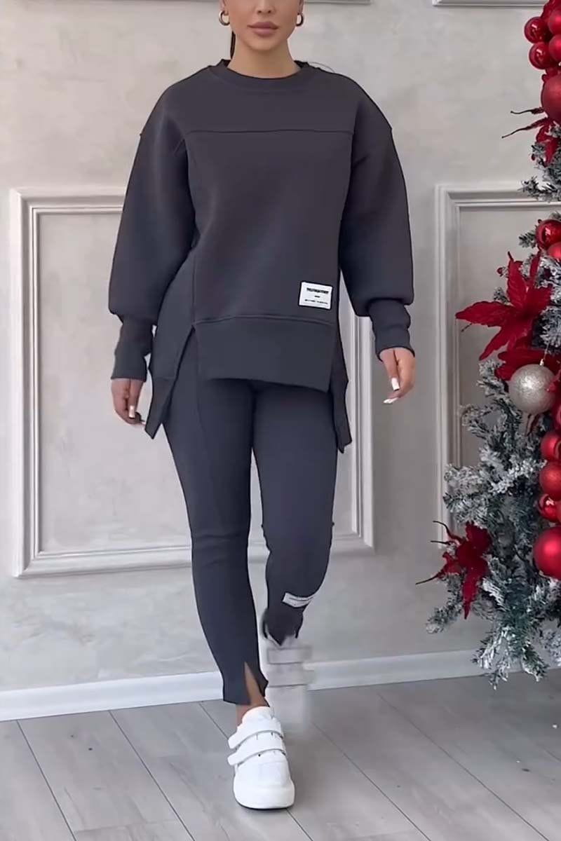 Lavinque outfit set Gris foncé / S Ensemble Sweat Oversize & Legging | Confort & Style | Tendance Décontractée