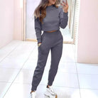 Lavinque outfit set Gris / S Ensemble Crop Sweat & Jogging | Sporty & Tendance | Confort Absolu