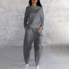 Lavinque Outfit set Gris / S Ensemble Décontracté en Coton | Blanc | Minimaliste et Confort Absolu