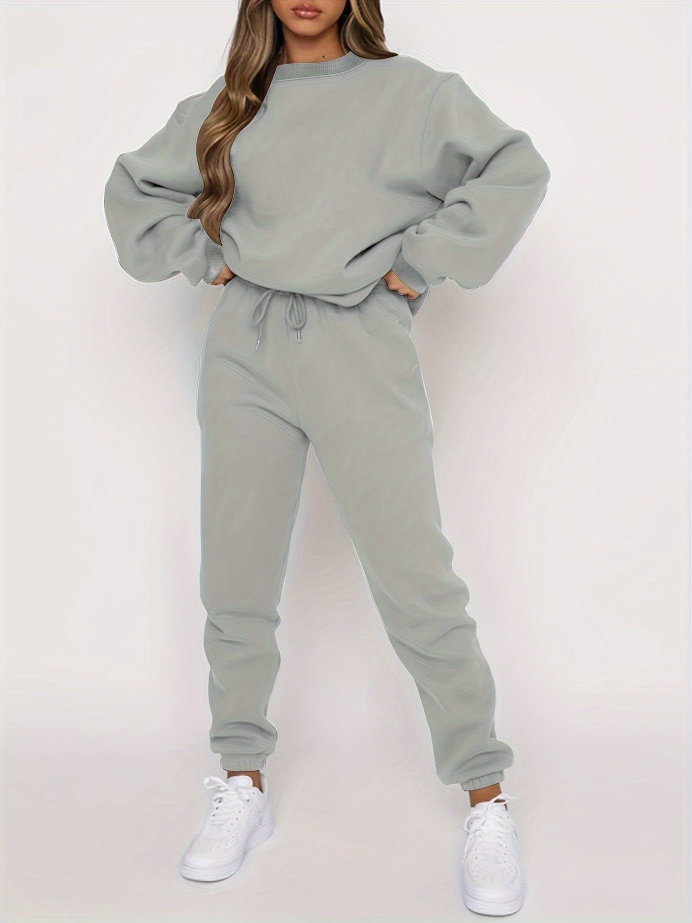 Lavinque Outfit set Gris / S Ensemble Jogging Basique | Chocolat Foncé | Confort Streetwear Essentiel