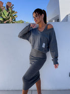 Lavinque outfit set Gris / S Ensemble Jupe et Sweat | Moderne | Confort et Style Coloré