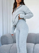 Lavinque outfit set Gris / S Ensemble Pull et Pantalon | Confort Absolu | Look Décontracté