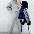 Lavinque outfit set Gris / S Ensemble Sweat et Jogging | Confort & Style | Tendance Décontractée