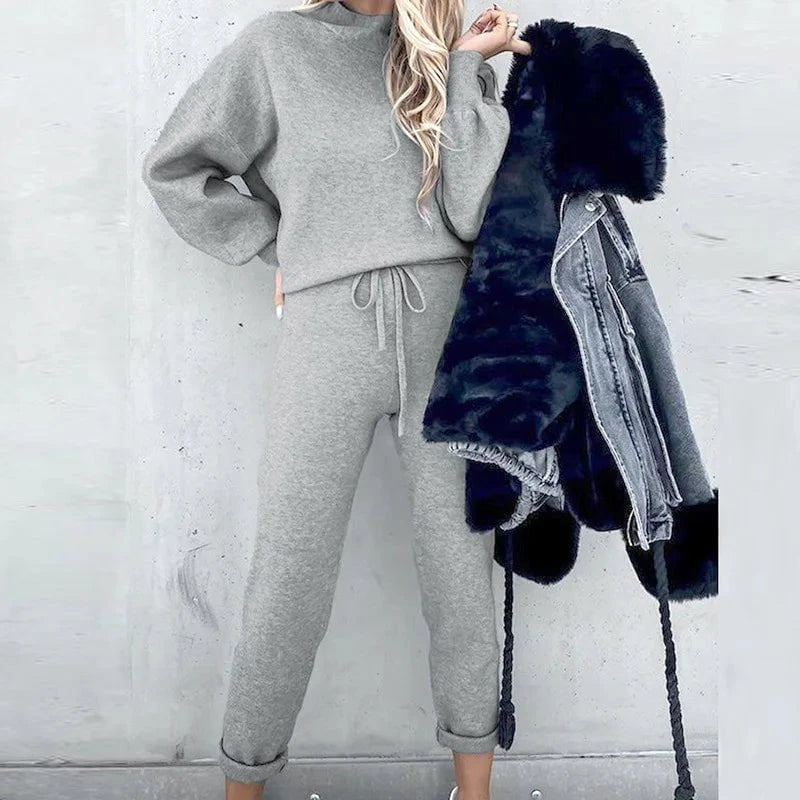 Lavinque outfit set Gris / S Ensemble Sweat et Jogging | Confort & Style | Tendance Décontractée