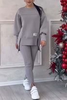 Lavinque outfit set Gris / S Ensemble Sweat Oversize & Legging | Confort & Style | Tendance Décontractée