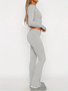Lavinque Outfit set Gris / XS Ensemble Fit & Flare | Bleu Marine | Minimaliste et Ultra Féminin