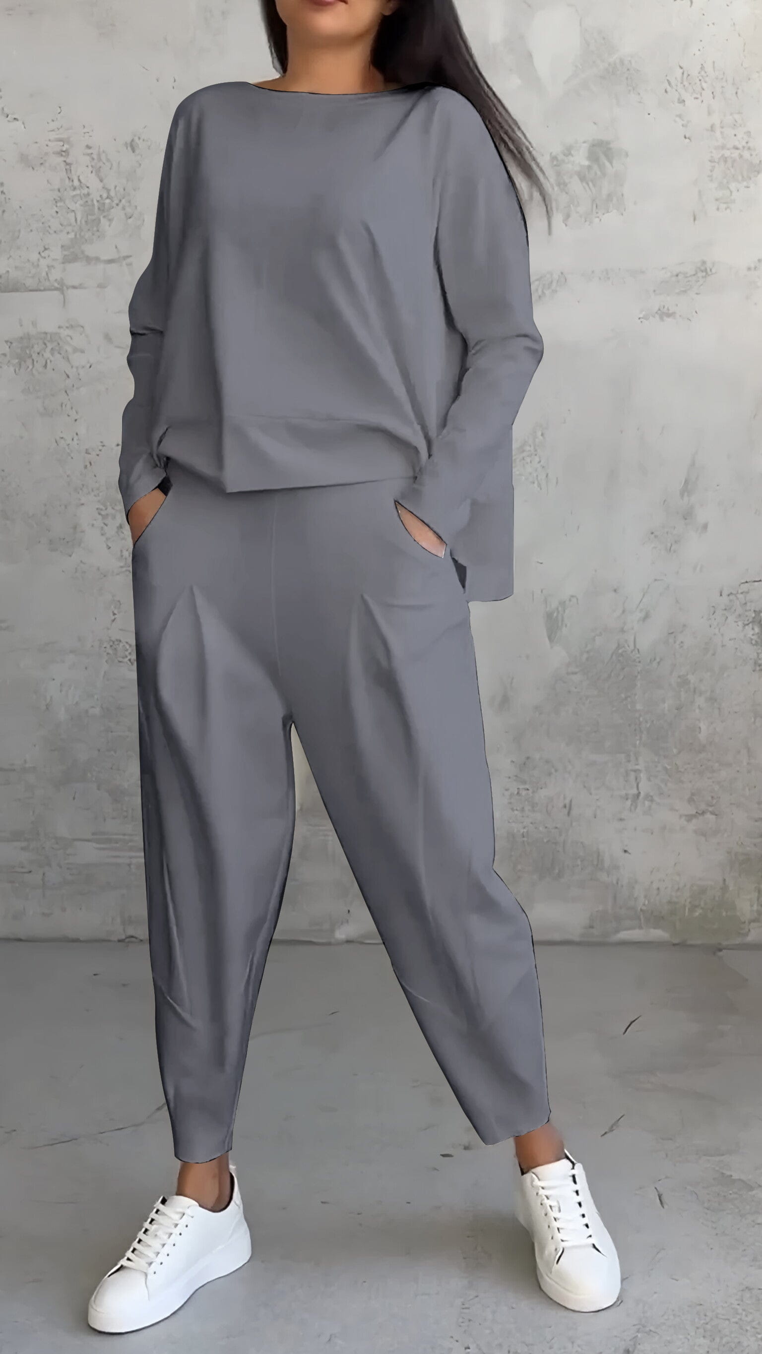 Lavinque outfit set Gris / XS Ensemble Jogging | Confort et Minimalisme | Look Casual Chic