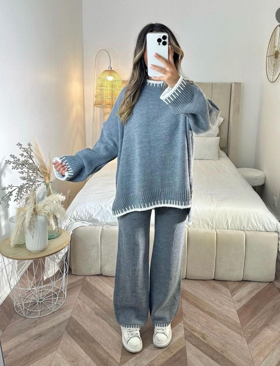 Lavinque Outfit set Gris / XS Ensemble Lounge Deux Pièces | Beige Chiné | Douceur & Détente