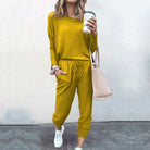 Lavinque Outfit set Jaune doré / S Ensemble Décontracté Femme | Bleu Cobalt | Ultra Confort & Style Quotidien