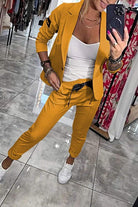 Lavinque outfit set Jaune / S Ensemble Blazer et Jogger | Chic Décontracté | Élégance et Confort