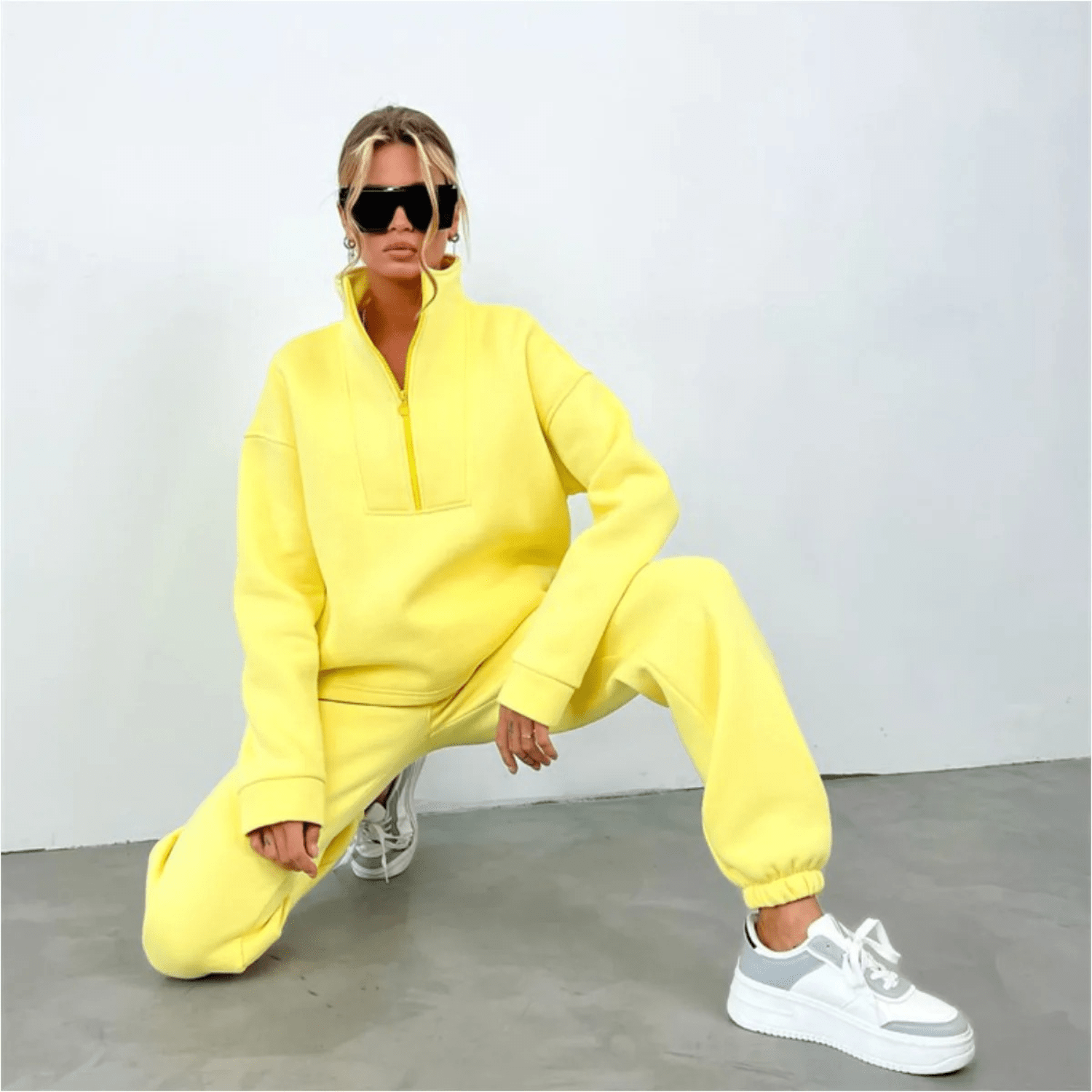 Lavinque outfit set Jaune / S Ensemble Loungewear | Lilas | Douillet et Stylé