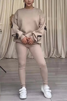 Lavinque outfit set Kaki / S Ensemble Jogging Femme | Confort & Style | Look Décontracté