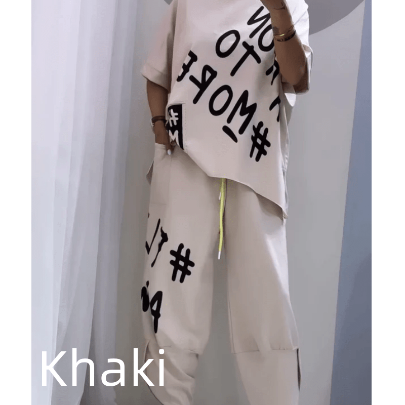Lavinque outfit set Khaki / S Ensemble Streetwear Oversize | Confort &  Style Urbain | Look Tendance
