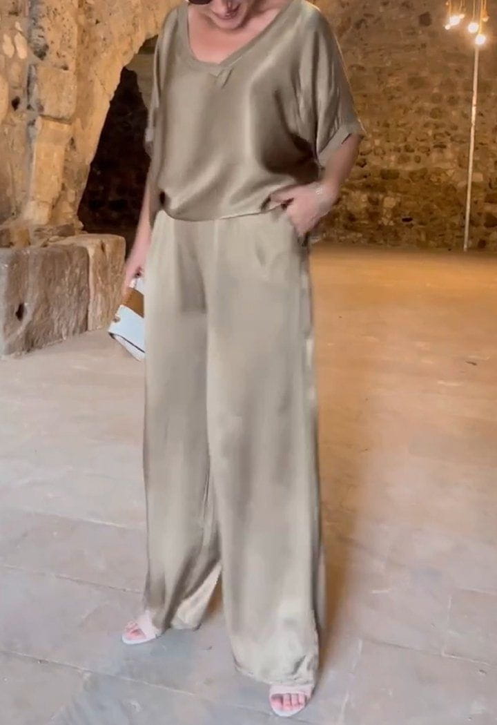 Lavinque outfit set L'or / S Ensemble Femme | Fluide | Élégant et Confortable