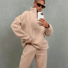 Lavinque outfit set Marron Clair / S Ensemble Loungewear | Lilas | Douillet et Stylé